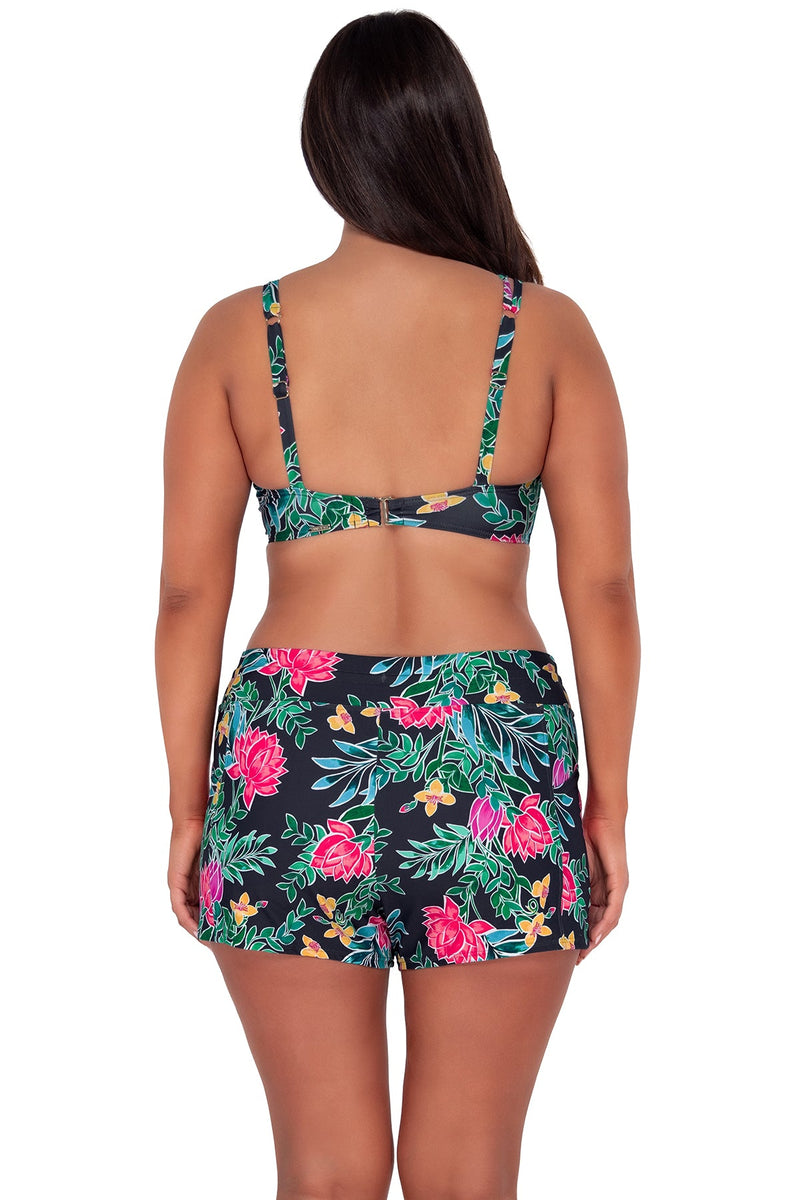 Twilight Blooms Laguna Swim Short, Women's Swimwear