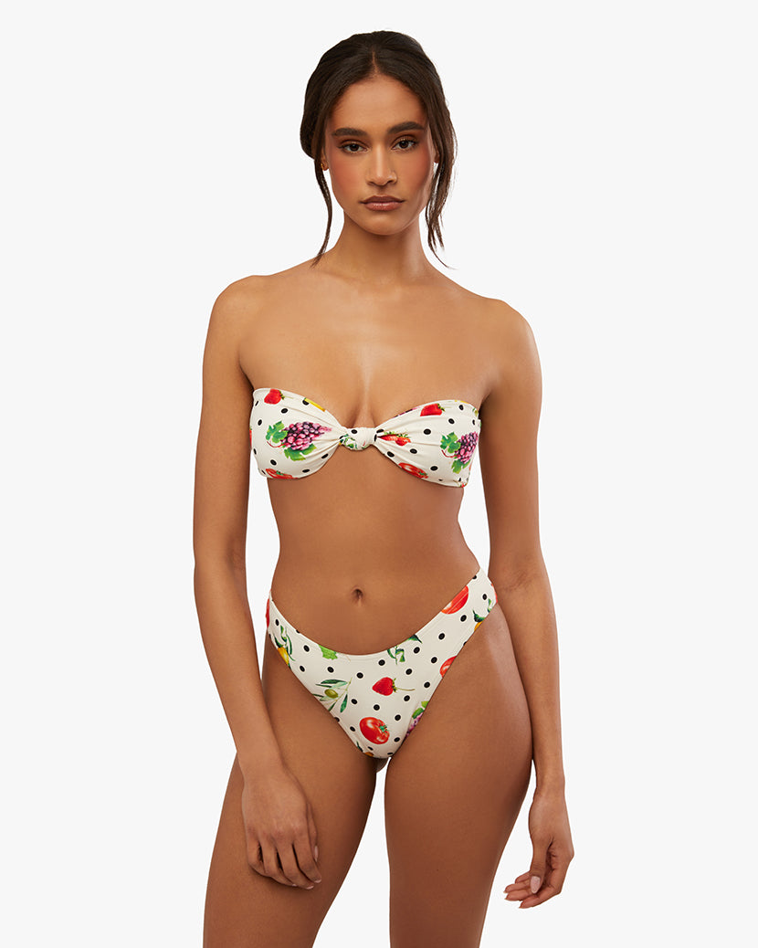Weworewhat Off White Fruits Classic Scoop Bottom
