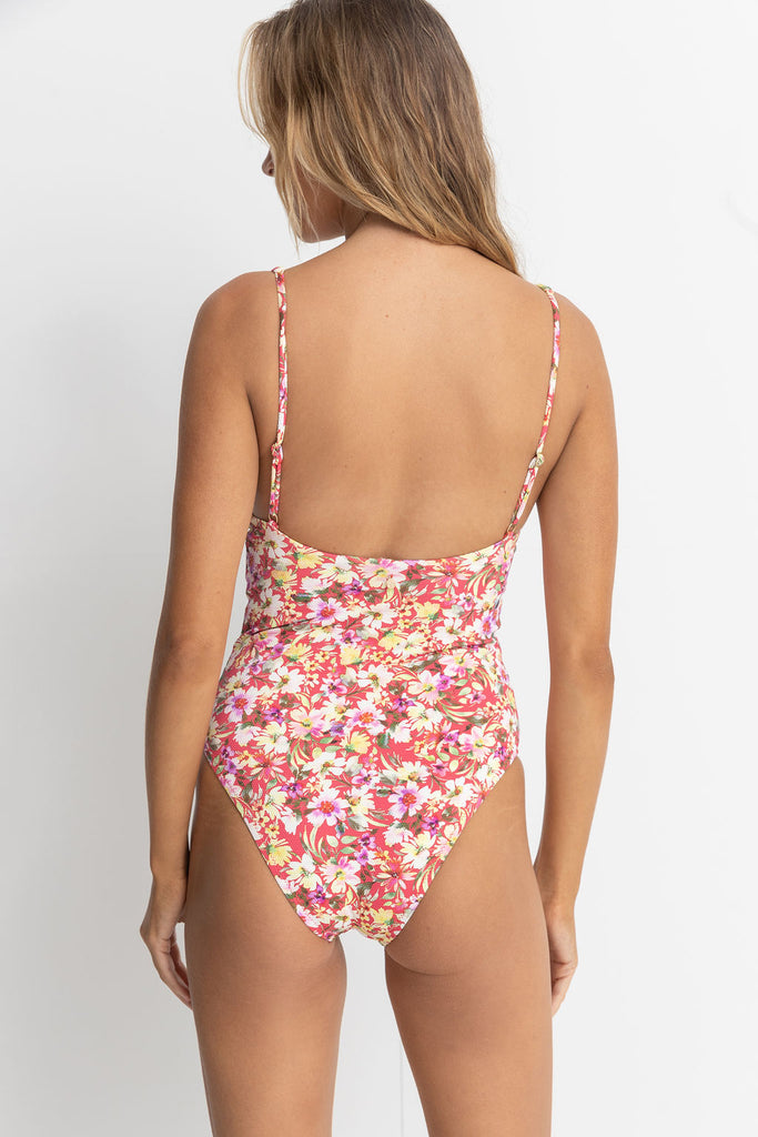 Rhythm Red Bloom Floral Underwire One Piece