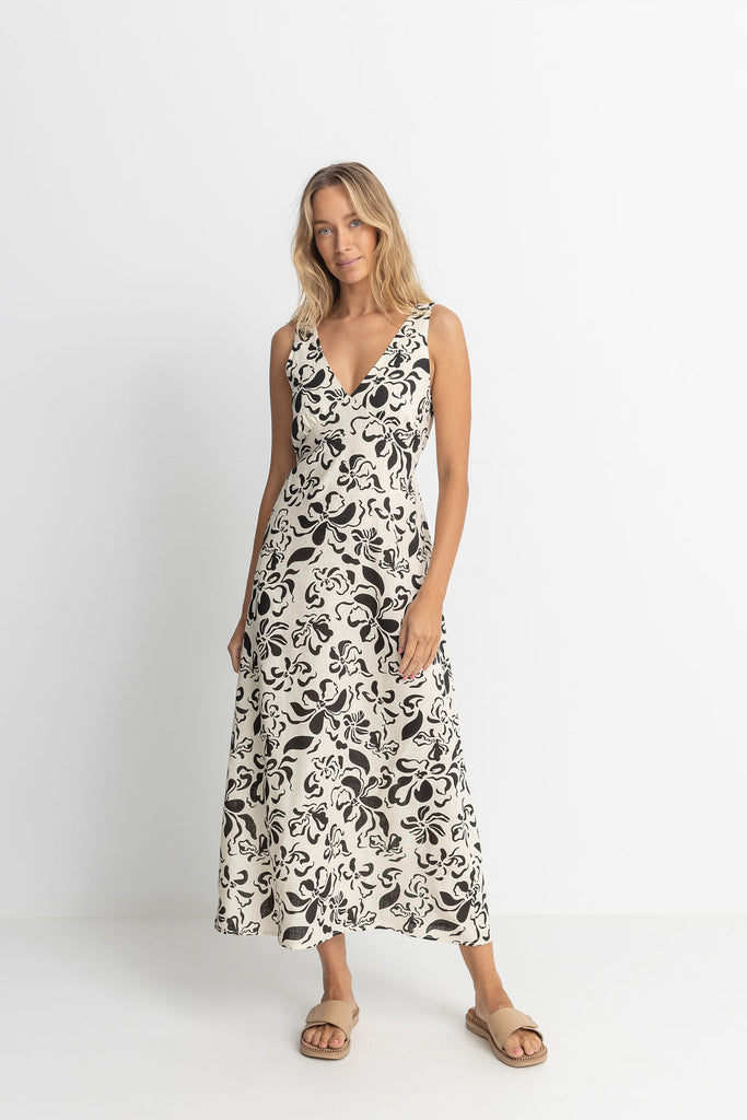 Rhythm Natural Sundance Floral Maxi Dress