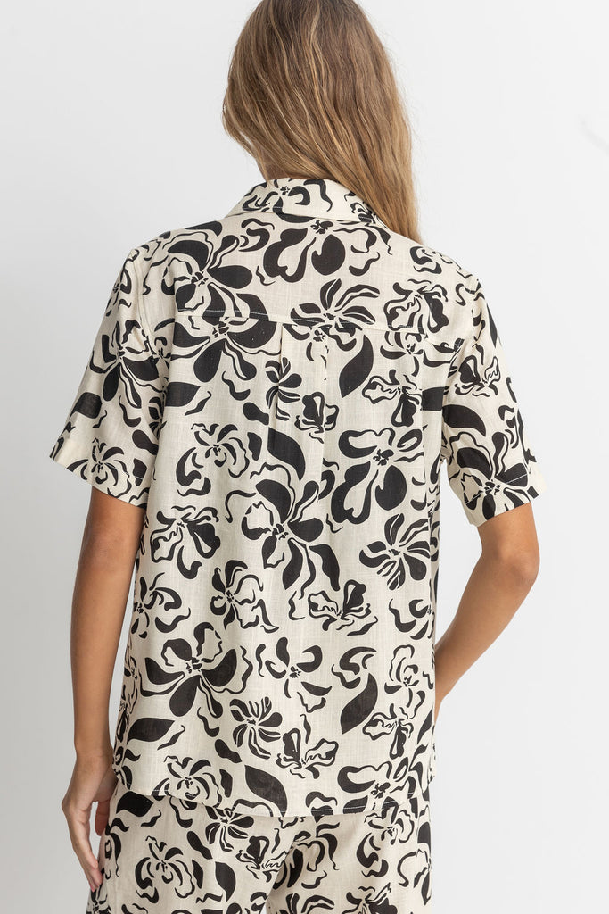 Rhythm Natural Sundance Floral Short Sleeve Shirt