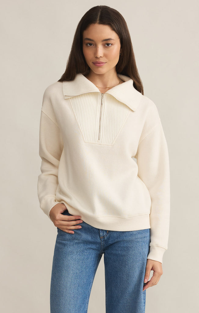 Z Supply Sea Salt Sonata Fleece Sweatshirt