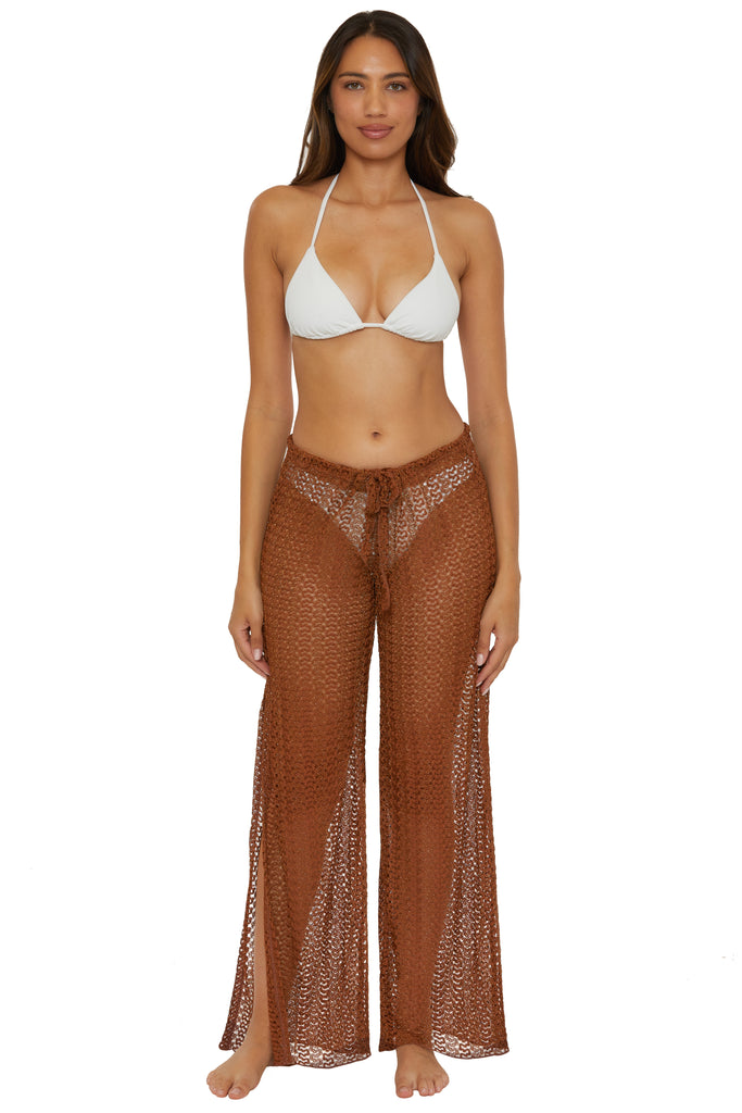 Becca Bronze Golden Split Leg Pant