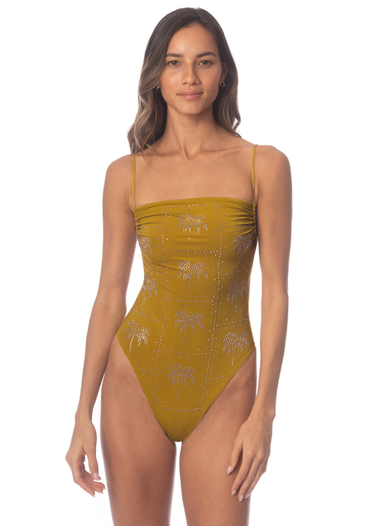 Maaji Green Olive Palmetto Brittany Classic One Piece