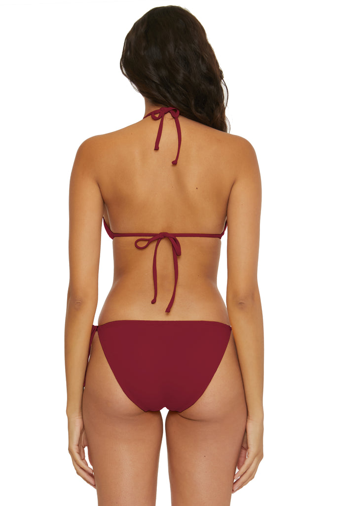 BCA by BECCA Burgundy Tie Side Bottom