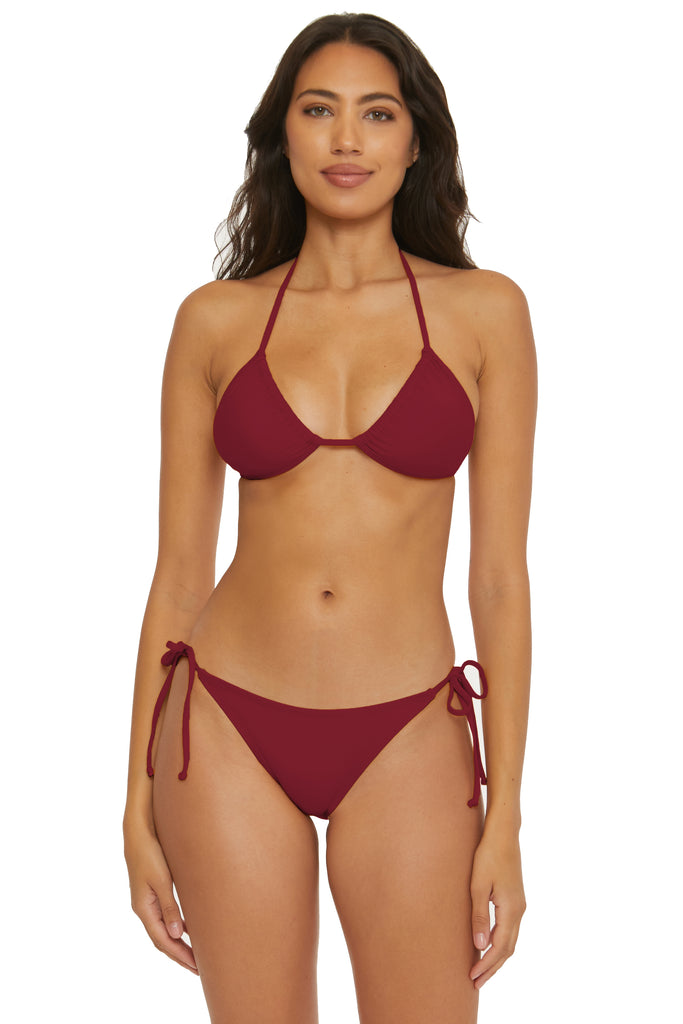 BCA by BECCA Burgundy Tie Side Bottom