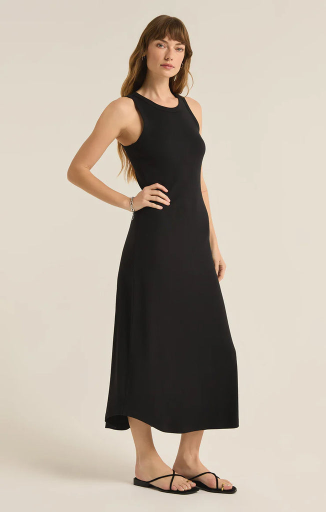 Z Supply Black Goodwin Midi Dress