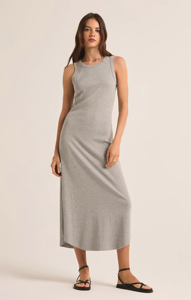 Z Supply Classic Heather Grey Goodwin Midi Dress