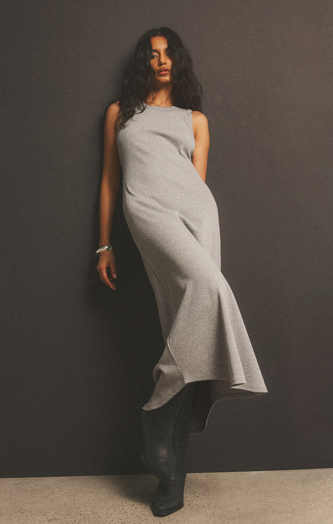 Z Supply Classic Heather Grey Goodwin Midi Dress