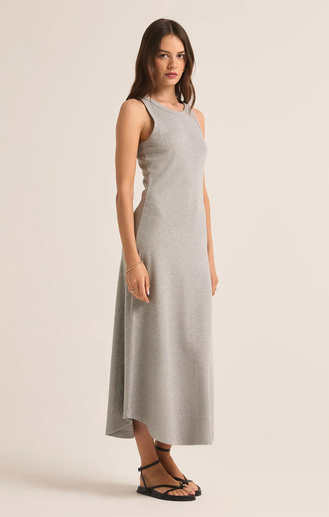 Z Supply Classic Heather Grey Goodwin Midi Dress