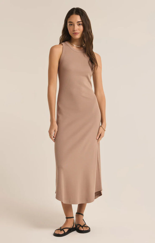 Z Supply Latte Goodwin Midi Dress