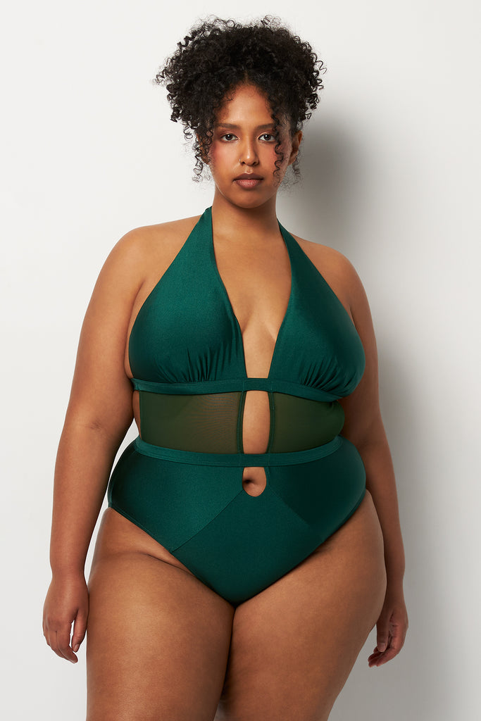 Villa Fresca Shiny Cypress Stella One-Piece