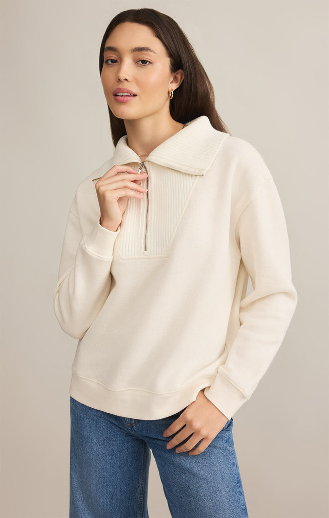 Z Supply Sea Salt Sonata Fleece Sweatshirt