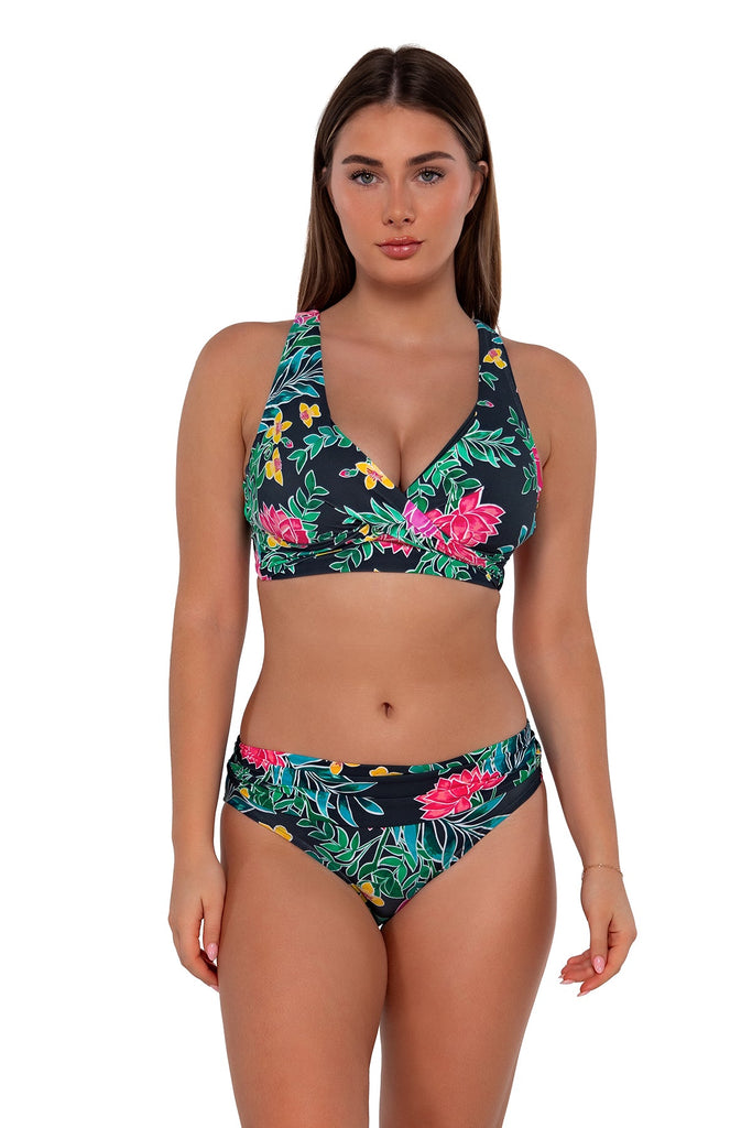 Sunsets Panama Palms Lily Wire-Free Bralette Bikini Top & Reviews